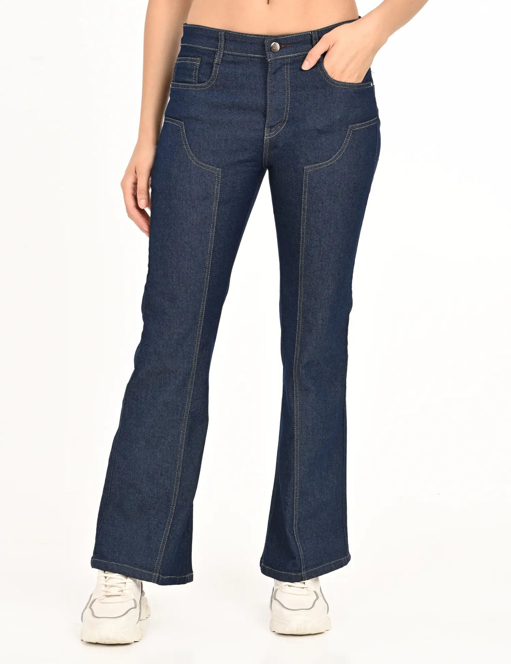 High-Rise Stretch Bootcut Denim