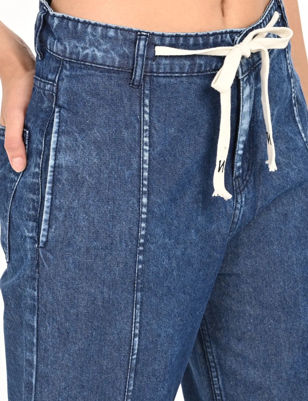 Women’s Dark Blue Denim Jogger Jeans