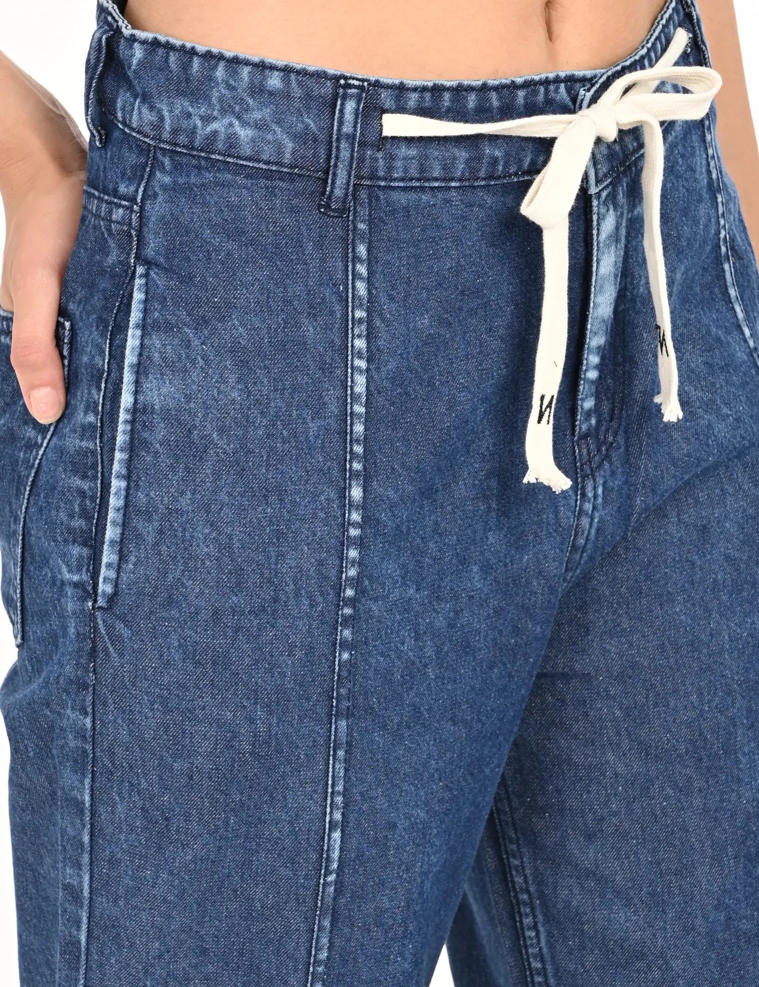 Women’s Dark Blue Denim Jogger Jeans