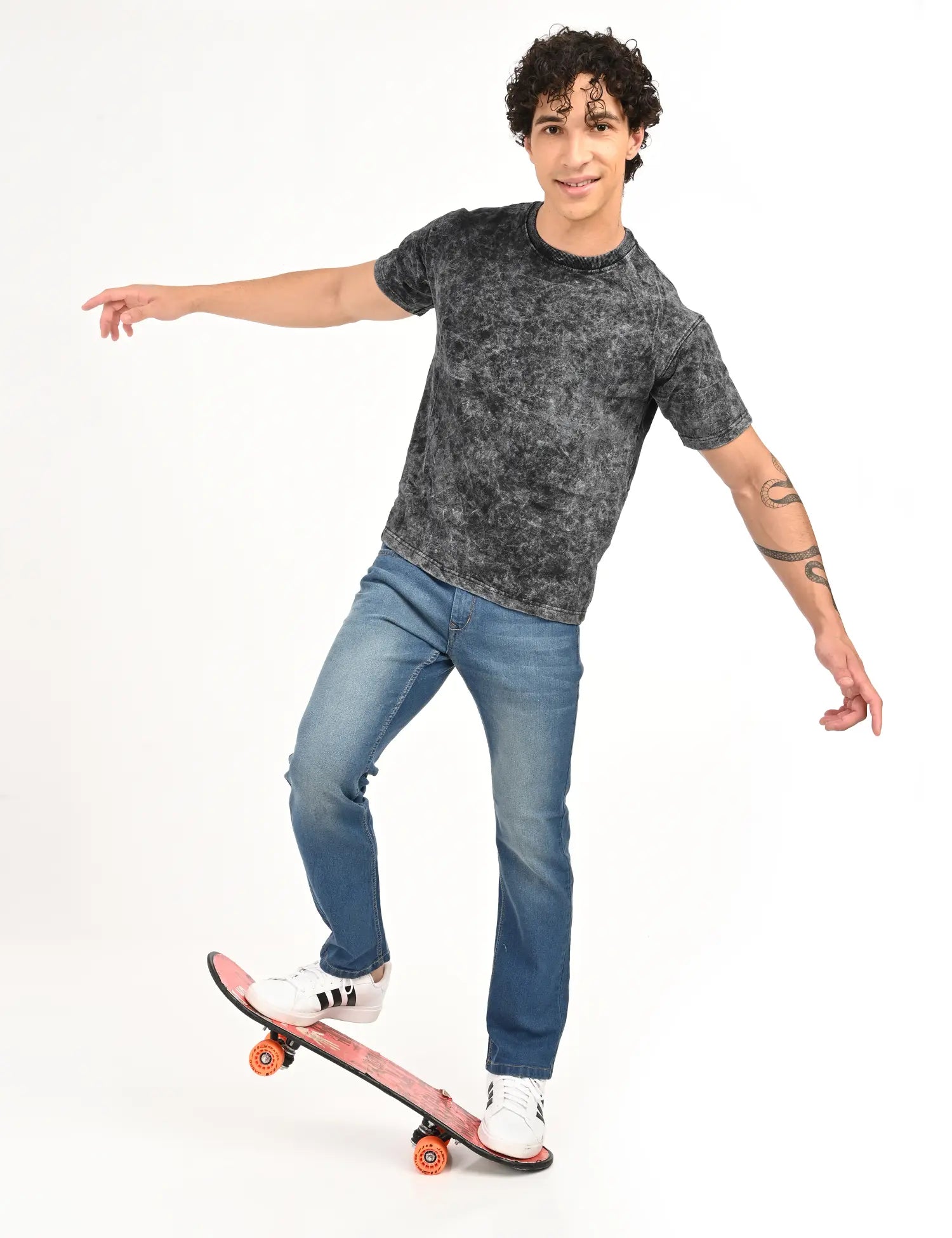 Men’s Light Vintage Blue Straight Fit Denim