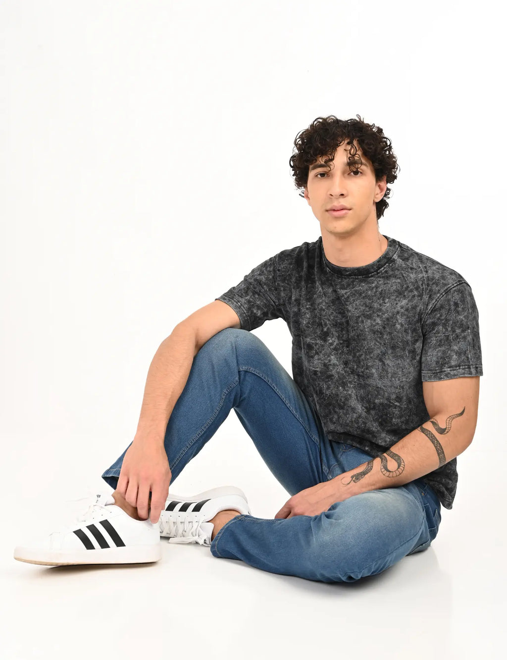 Men’s Light Vintage Blue Straight Fit Denim