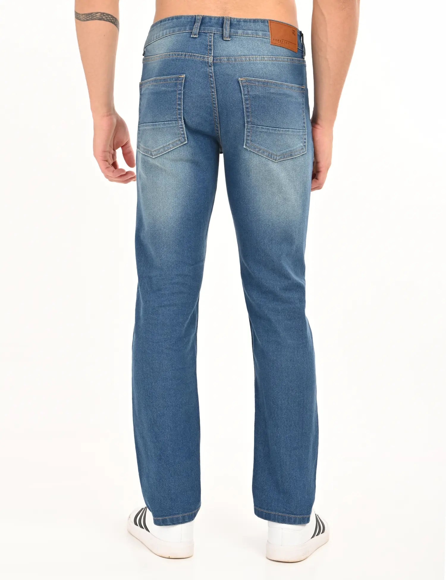 Men’s Light Vintage Blue Straight Fit Denim