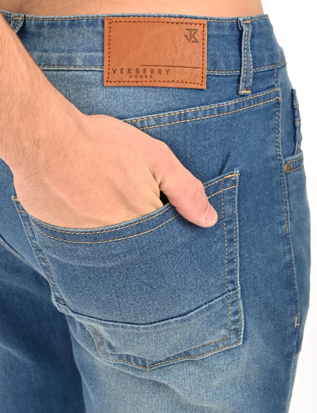 Men’s Light Vintage Blue Straight Fit Denim