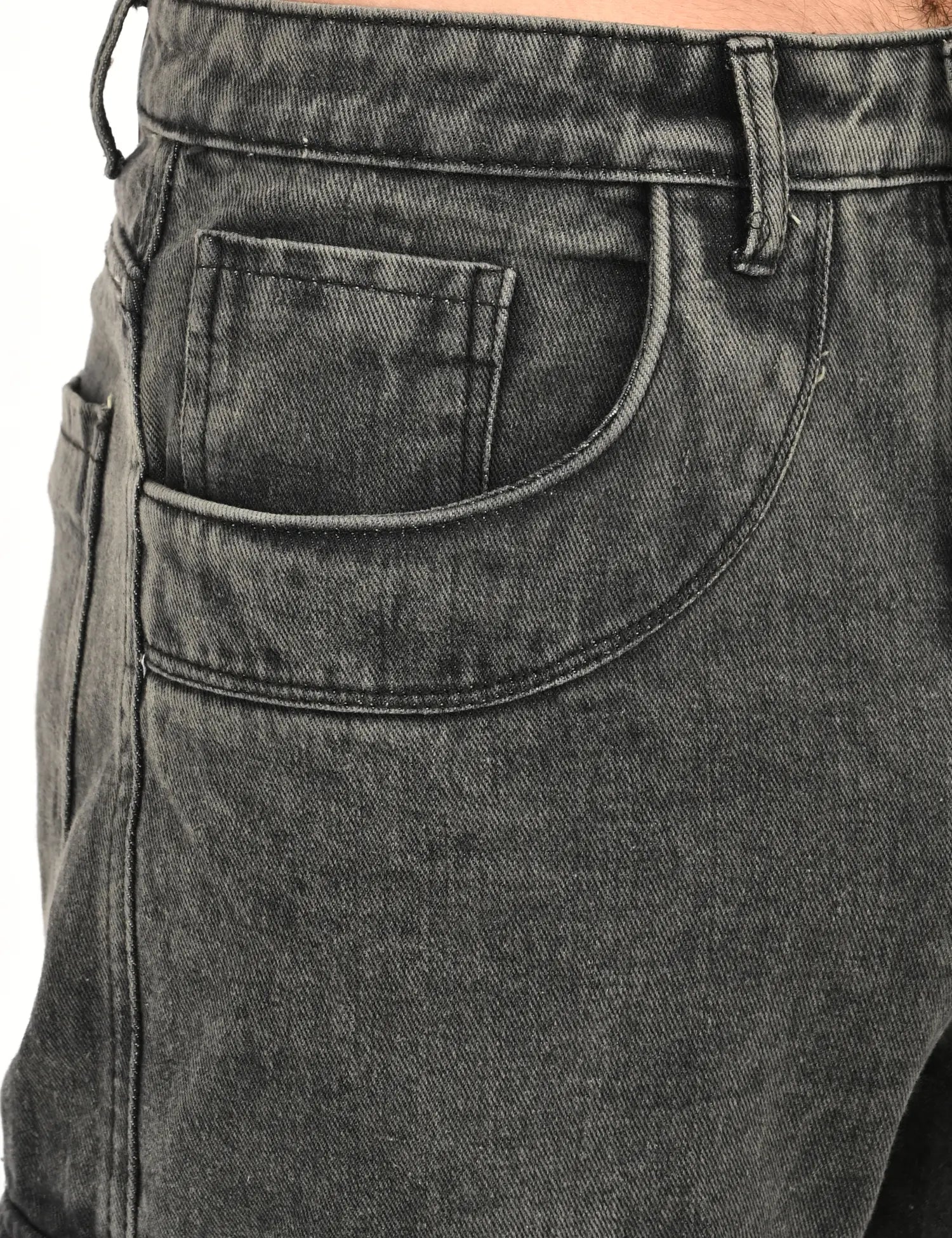 NexWear Utility Cargo Jeans – Tinted Grey