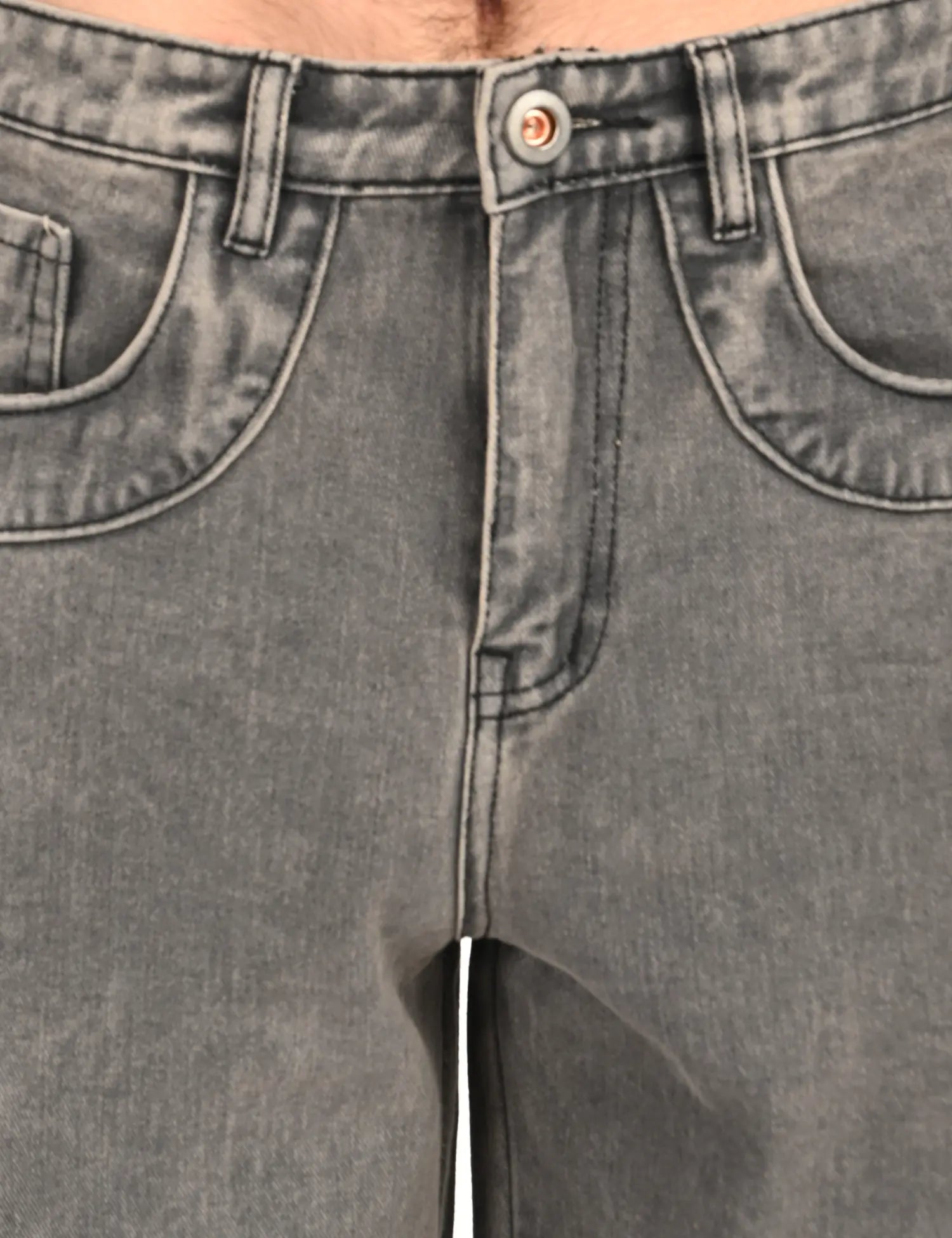 NexWear Utility Cargo Jeans – Light Grey