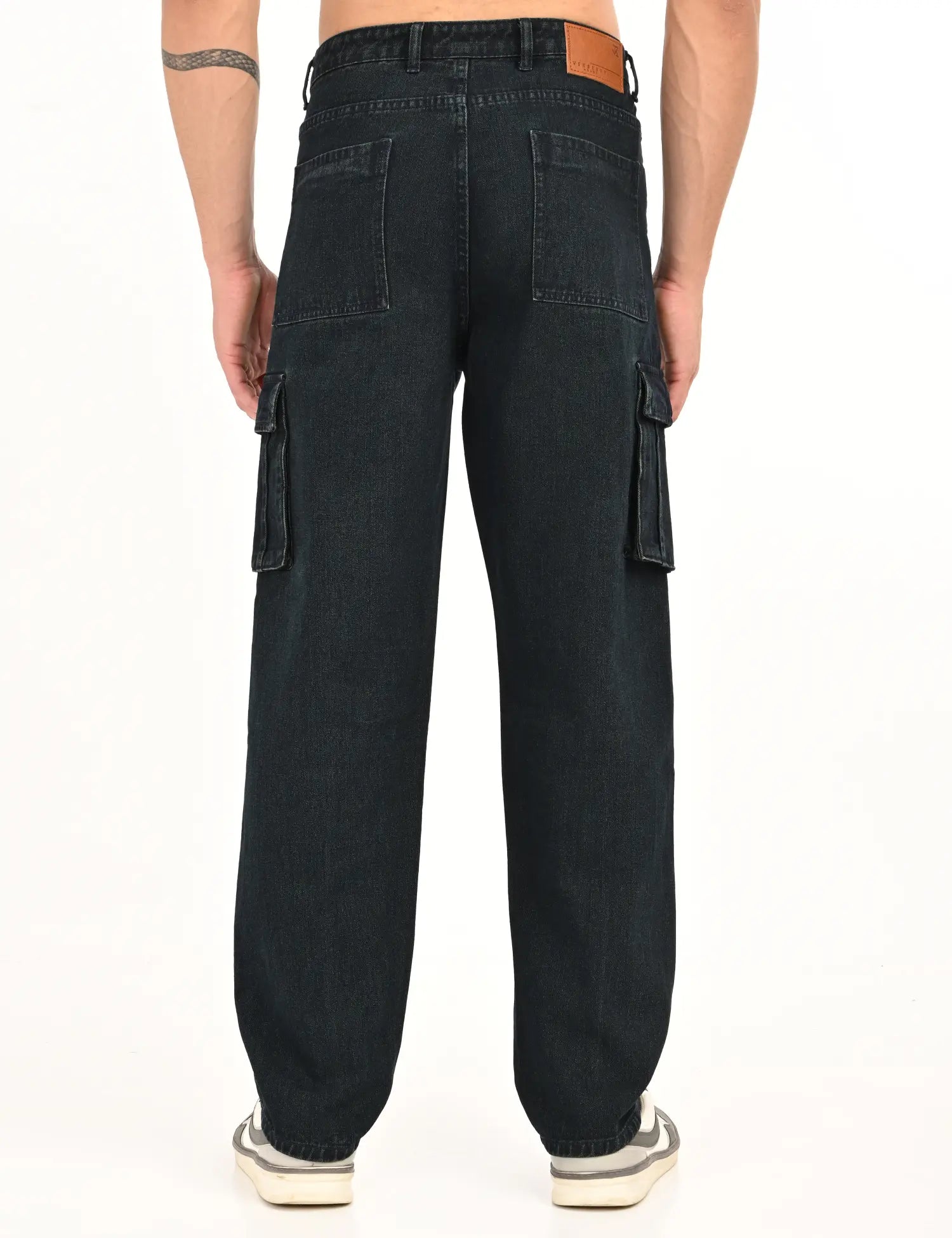 NexWear Utility Cargo Jeans – Tinted Brown