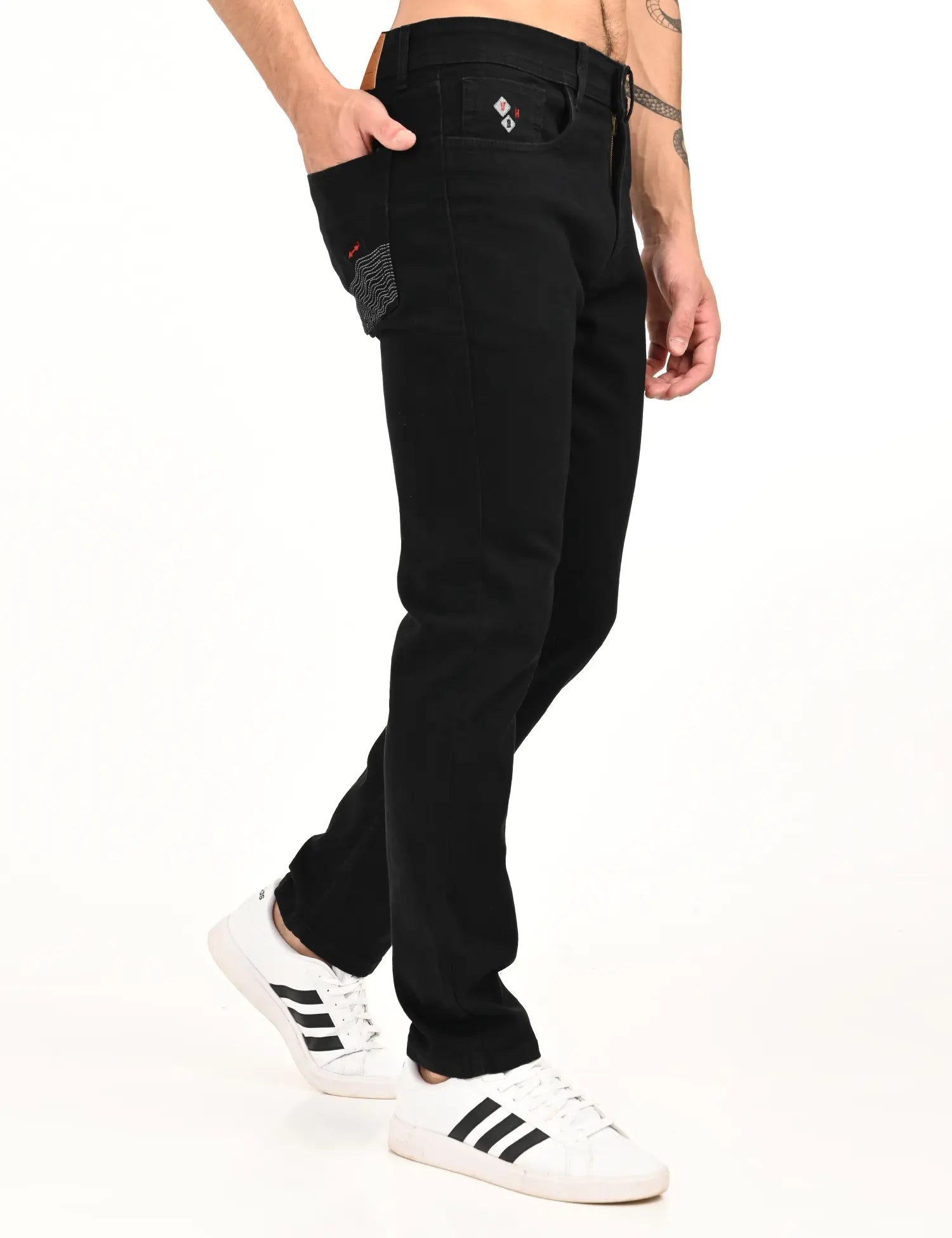 ModernFit Black Stretch Denim