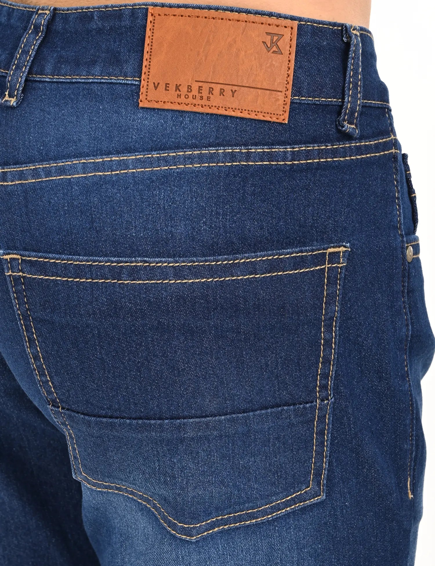 Men’s Mid-Indigo Straight Fit Denim