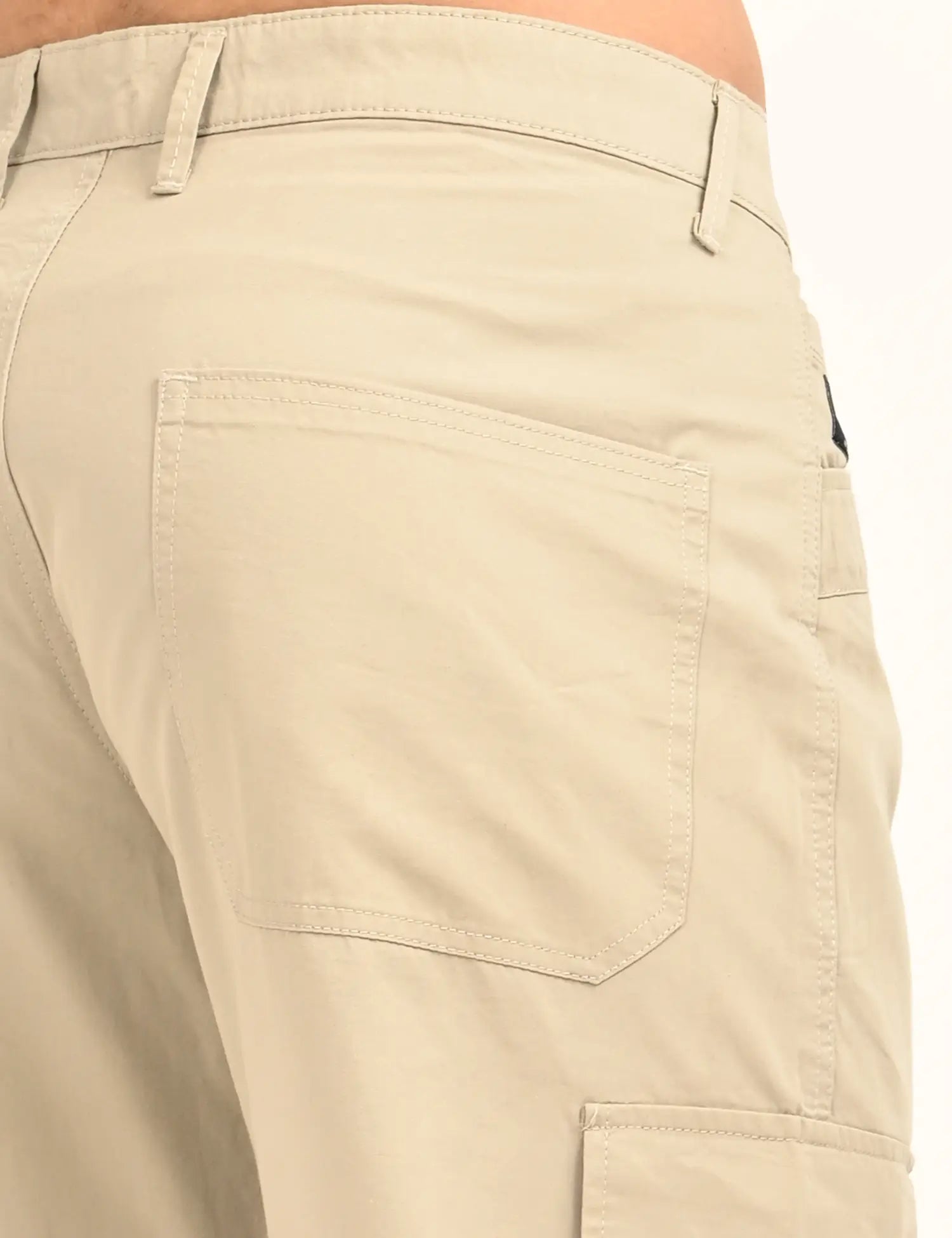 Men’s Straight Fit Utility Cargo Pants-Stone Grey