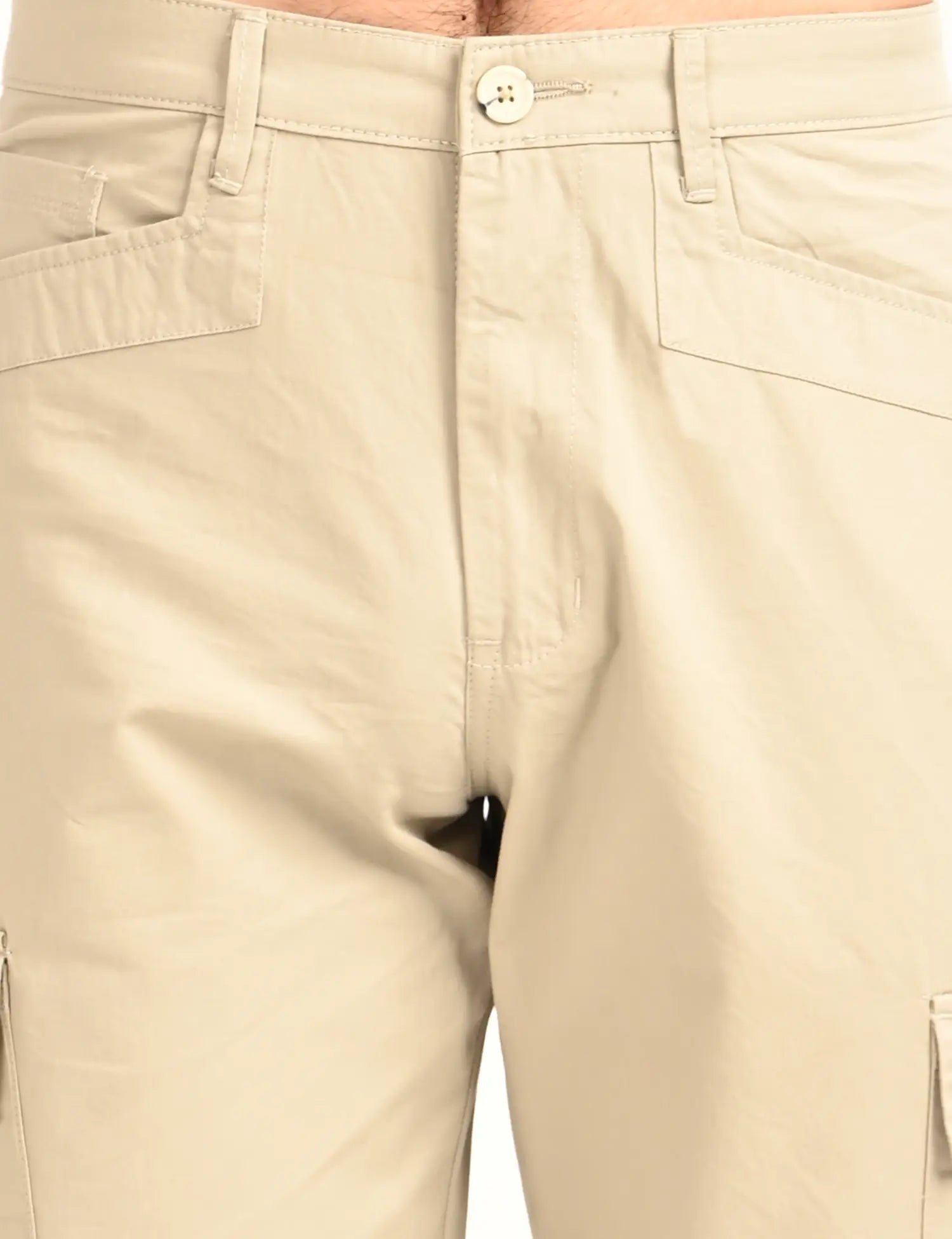 Men’s Straight Fit Utility Cargo Pants-Stone Grey