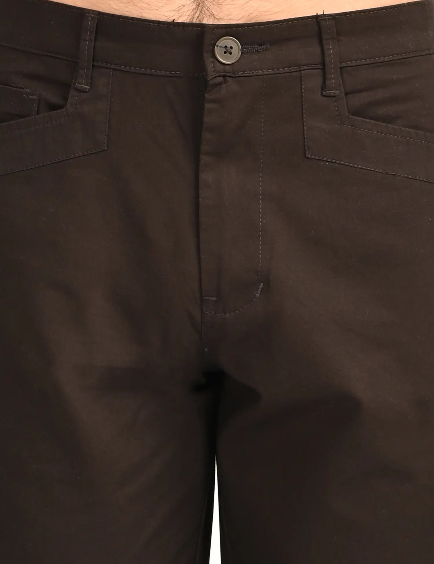 Men’s Straight Fit Utility Cargo Pants-Brown