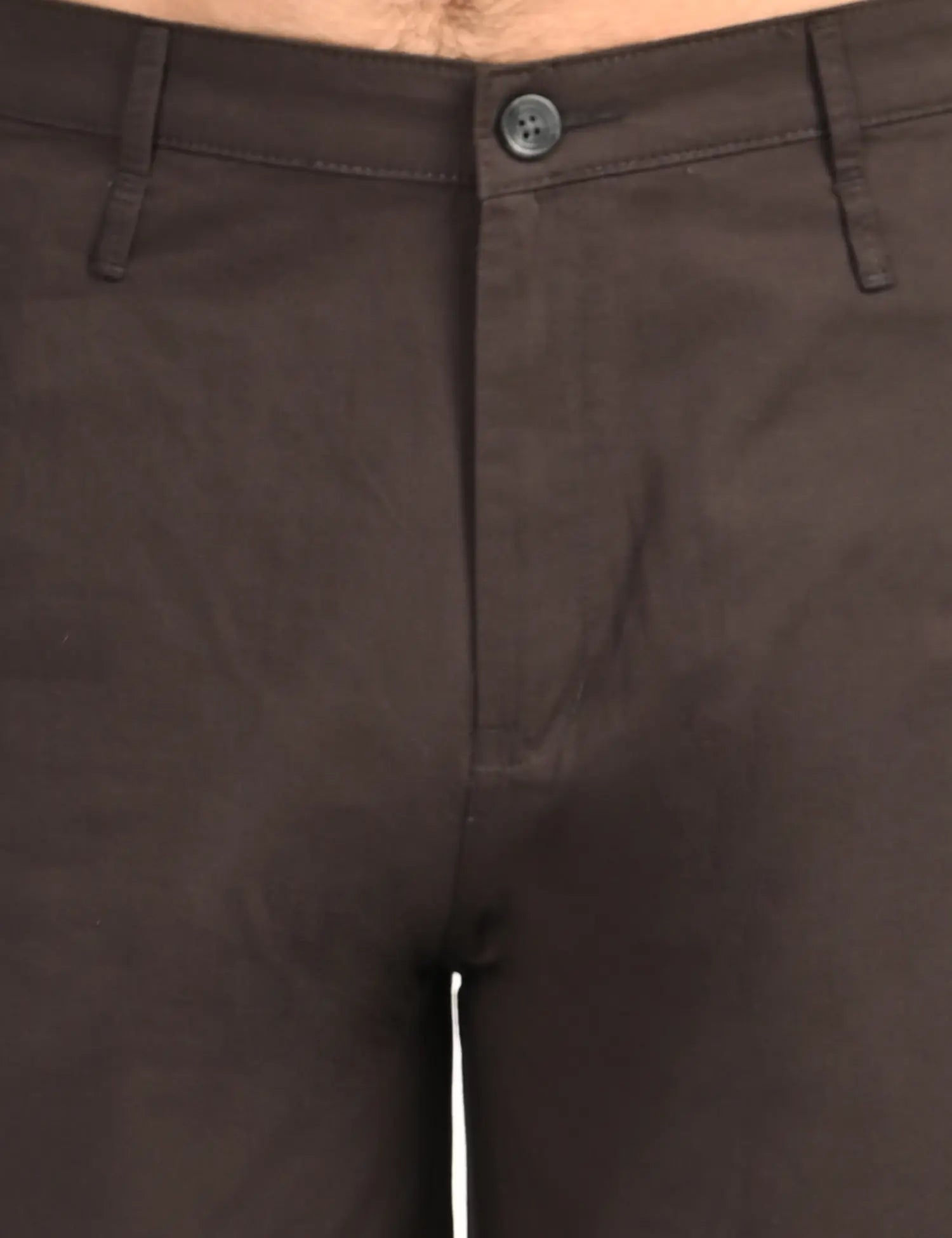 Men’s Relaxed Fit Straight Crop Cotton Pants-Charcoal Grey